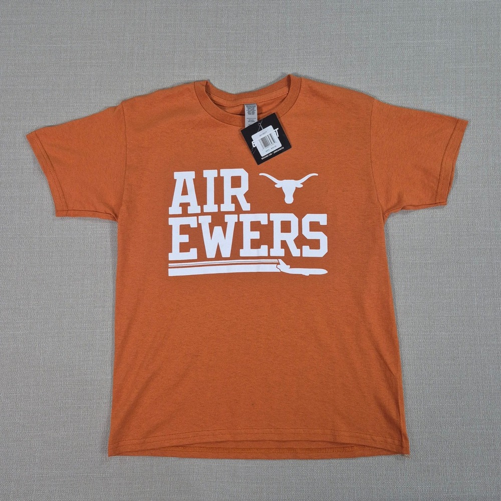 BreakingT Air Ewers Texas Longhorns Quinn Ewers Burnt Orange Graphic Tee Youth M